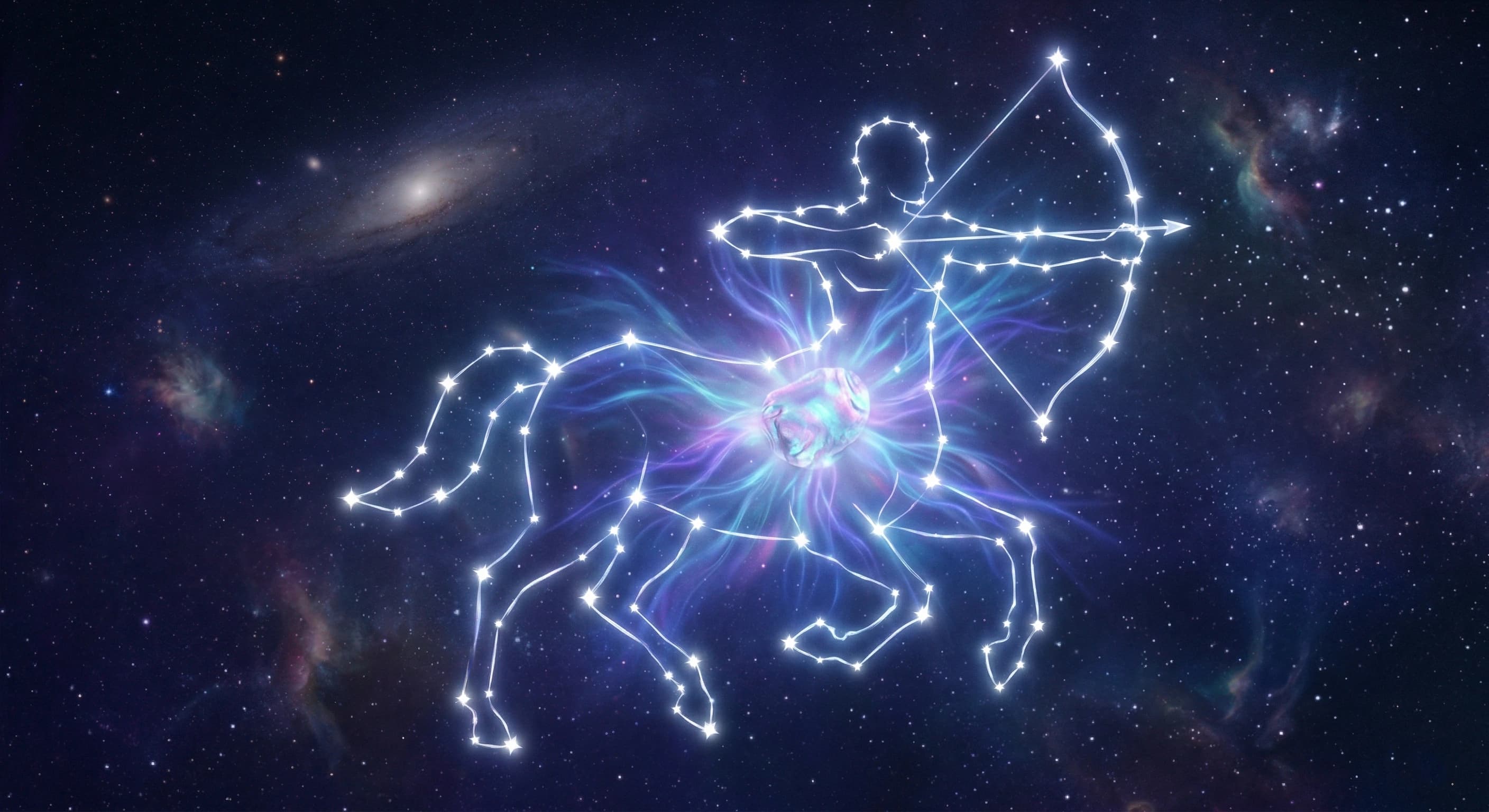 A constellation representing a healer and a shining wound of light